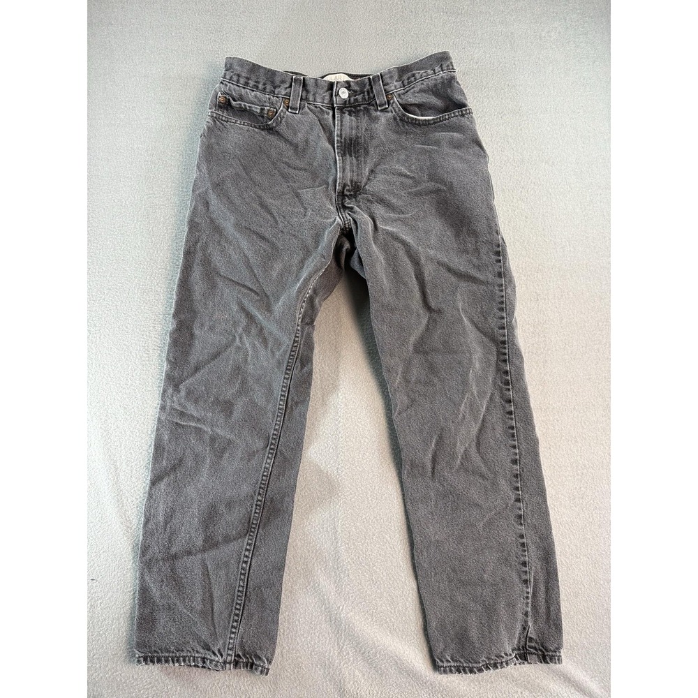 Levi's 505 Jeans Mens 33x30 Med Wash Gray Regular Straight 5 Pocket Denim Y2K